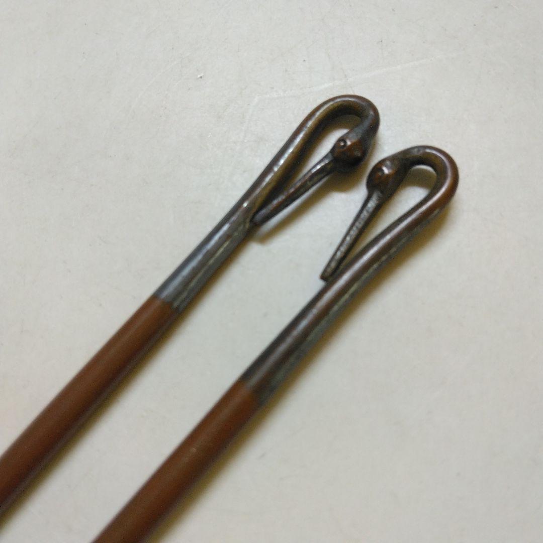 灰道具 火箸 5種 茶道具 時代物