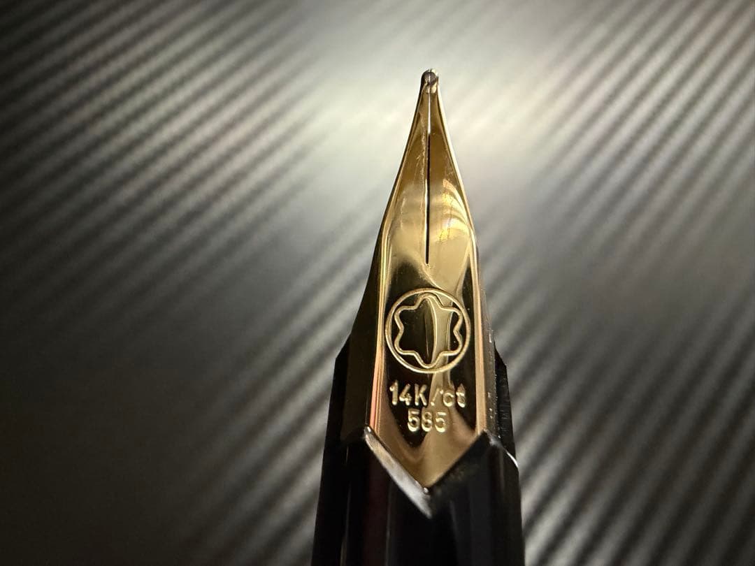 極美品 モンブラン No.221 ブラック 14K F 細字 万年筆