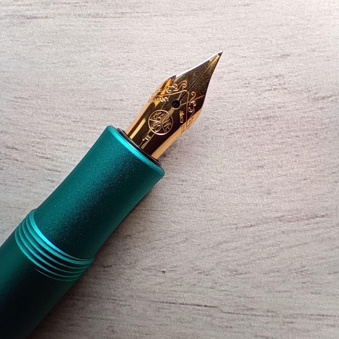 Kaweco Collection イグアナブルー 万年筆　ペン先F クリップ付