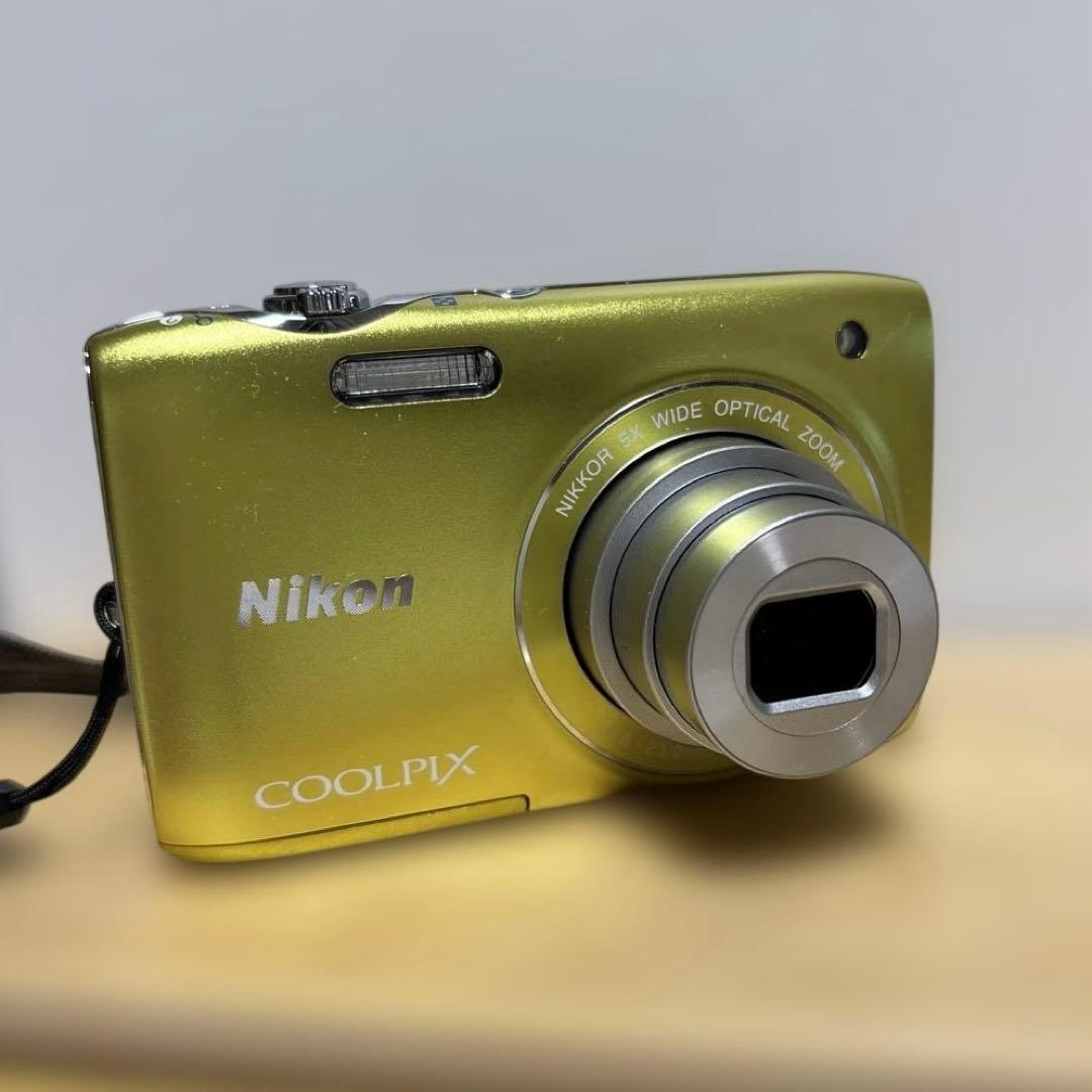 【美品動作確認済】Nikon COOLPIX S3100 デジカメ　希少イエロー
