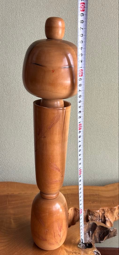 超特大48cm 岸貞男造 「無心」創作こけし 内閣総理大臣賞