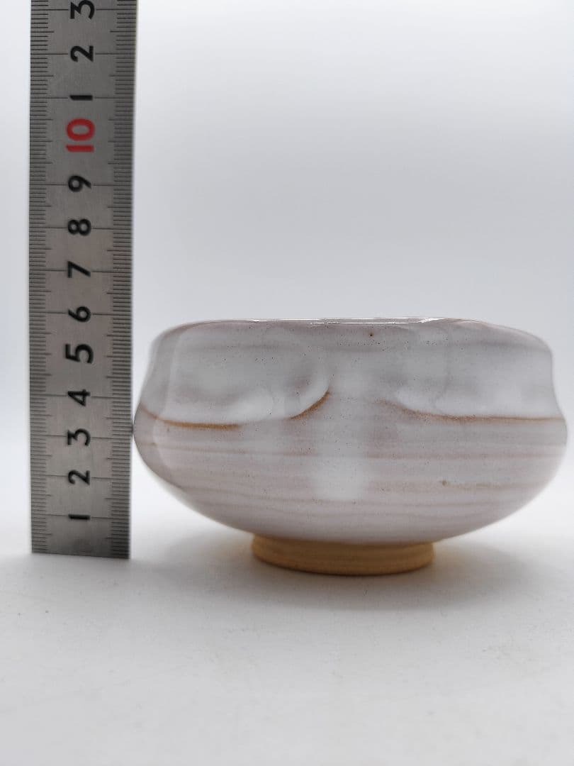 d021 汲出し茶碗 赤虜焼 大塩昭山 木箱 茶道具 古物