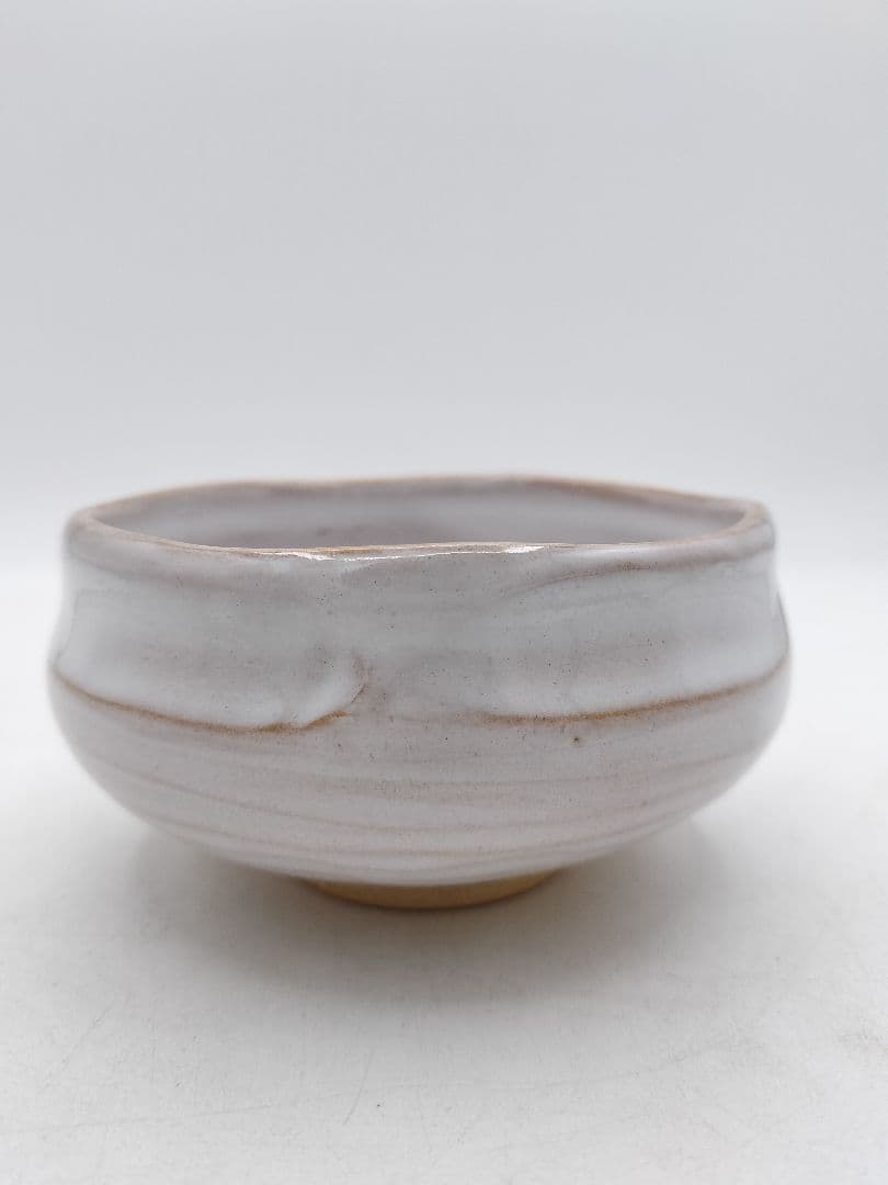 d021 汲出し茶碗 赤虜焼 大塩昭山 木箱 茶道具 古物