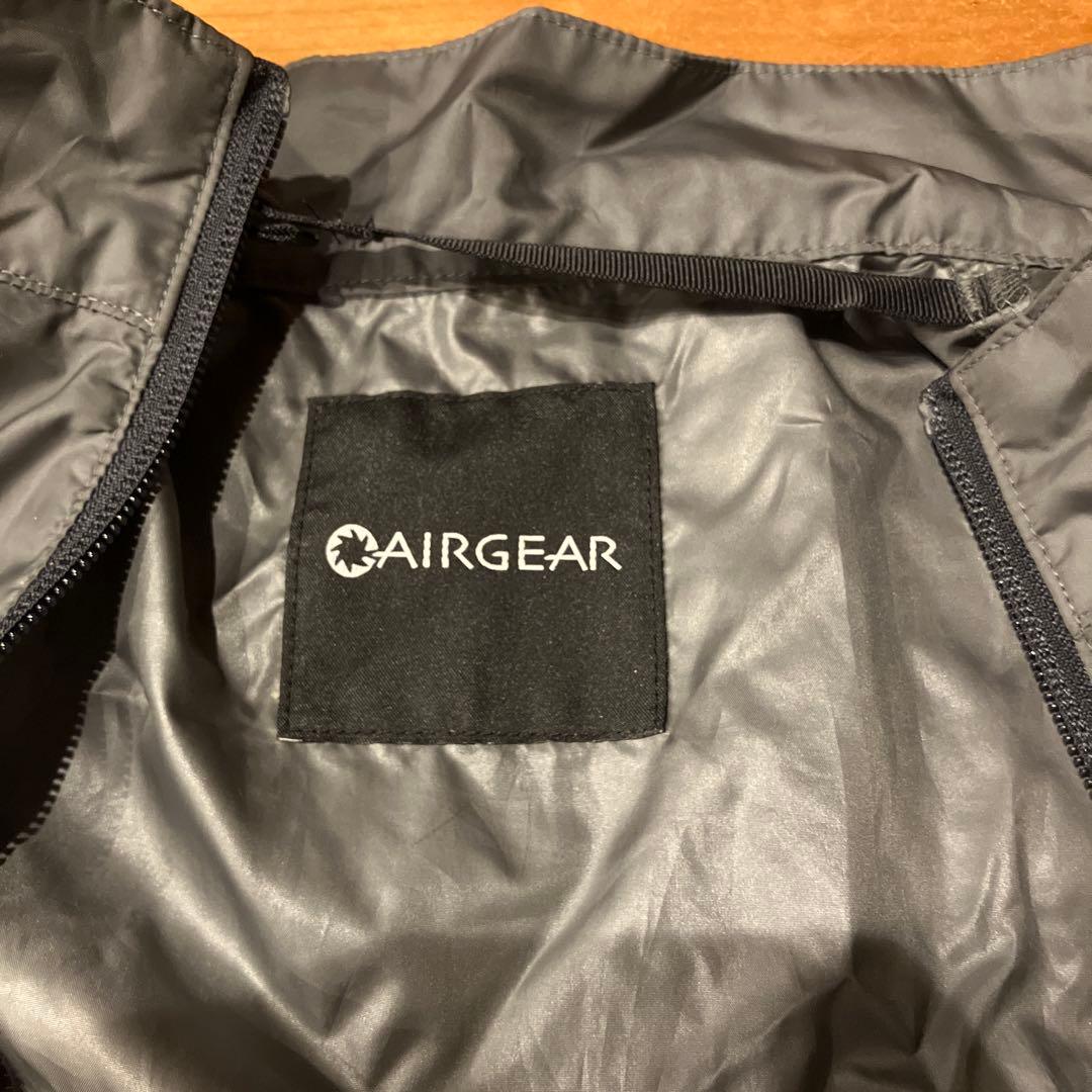 正規品、株式会社空調服ベスト3着、グレー、ネイビーのAIRGEARとファンセット