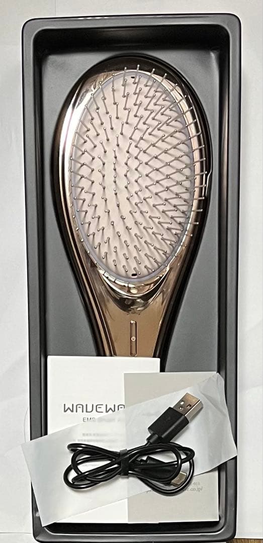WAVEWAVE EMS Brush Air ヘアブラシ　ピンクゴールド