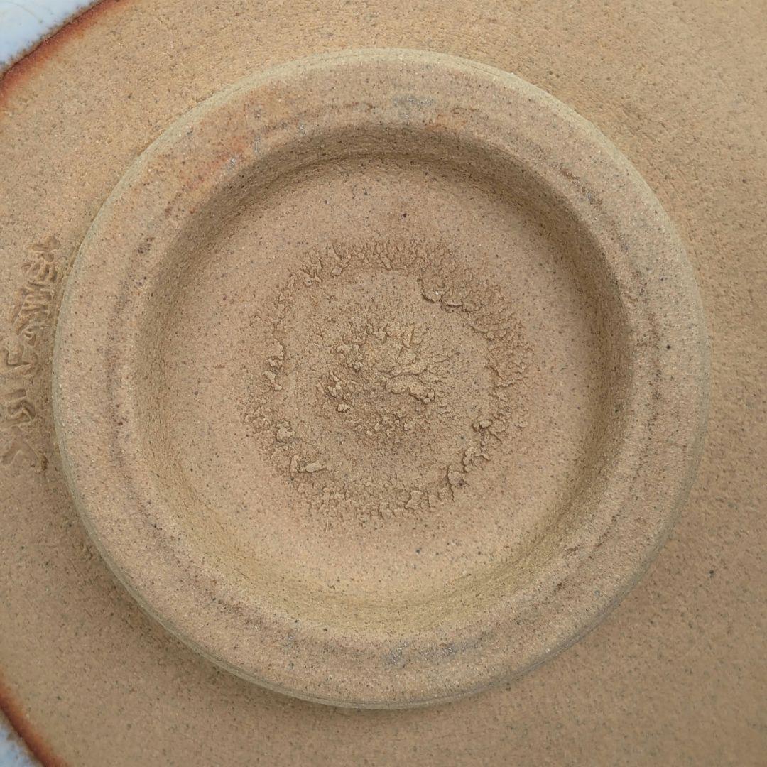 七代窯元大塩正人 萩釉窯変茶盌 共箱共布栞 赤膚焼 抹茶碗 抹茶茶碗 茶道具