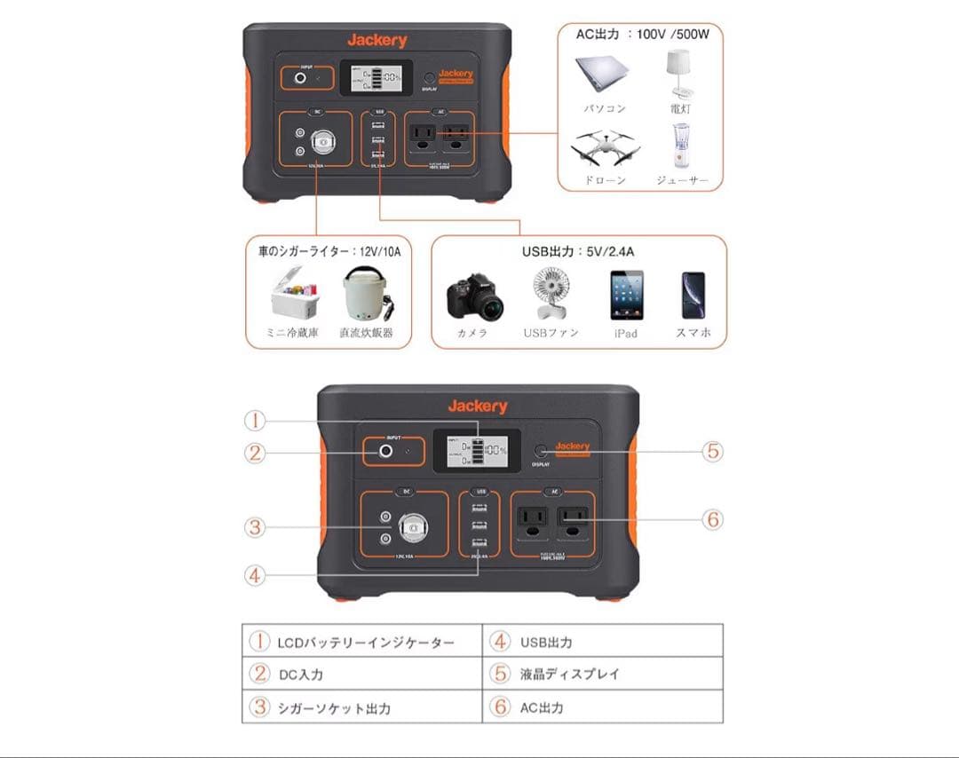 超美品　Jackery ポータブル電源 700