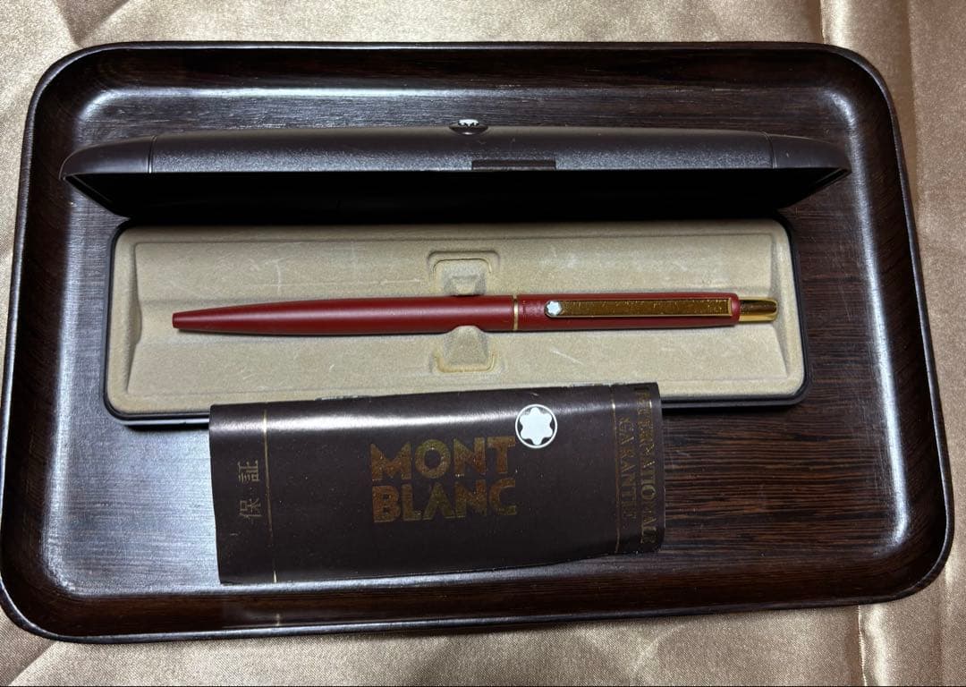 Montblanc ボールペン　ボルドー　スリムライン　廃盤