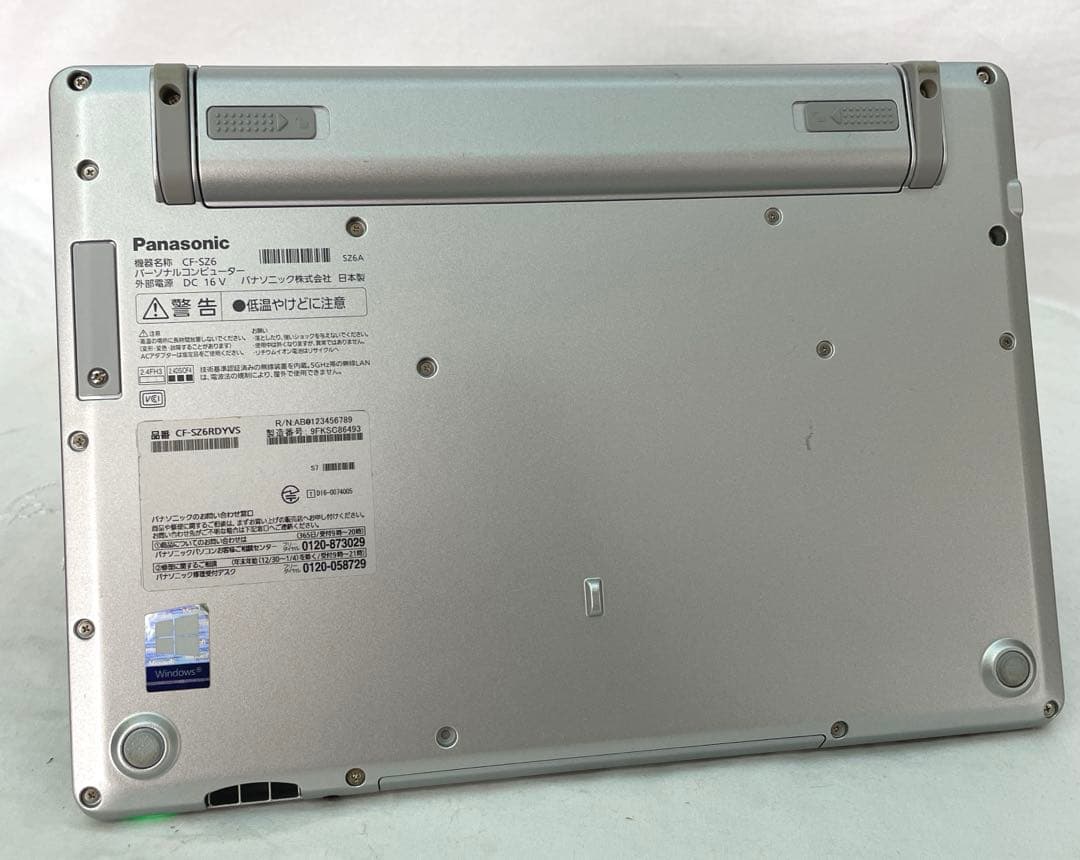 Let's note CF-SZ6 SSD256GB メモリー8GB