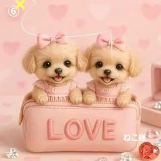 ハンドメイド　オーダー受付ページ　　♡LOVE　わんこ　パネル♡