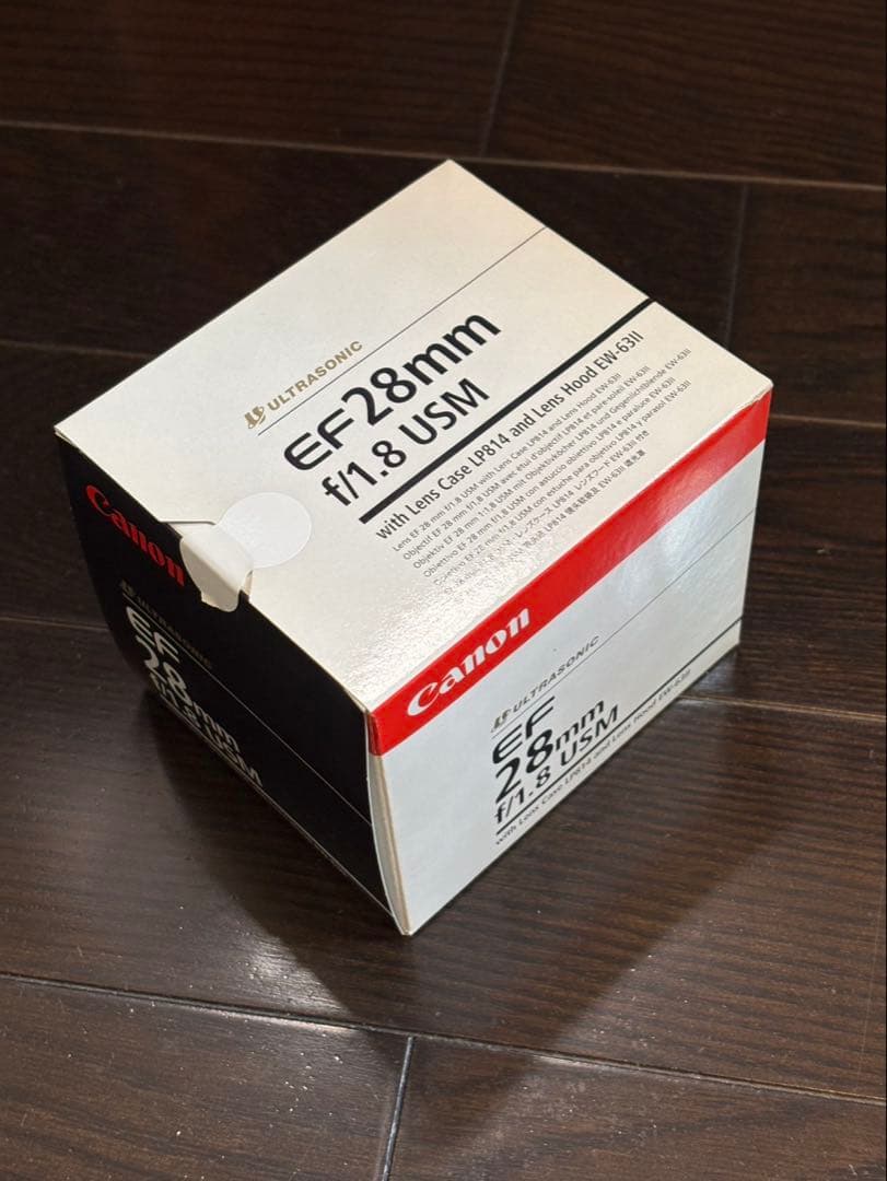 Canon EF28mm F1.8 USM 付属品完備 元箱 ケース フード付
