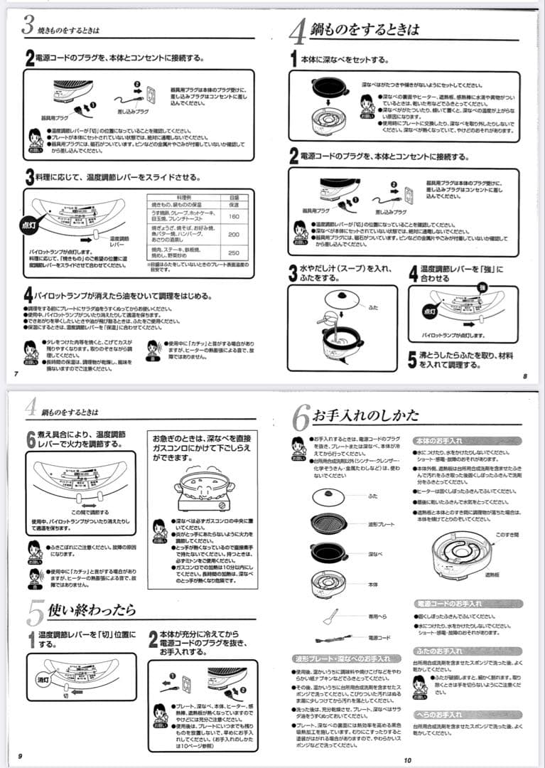 タイガー グリル鍋 モウいちまい CPＷコンセントタイプ
