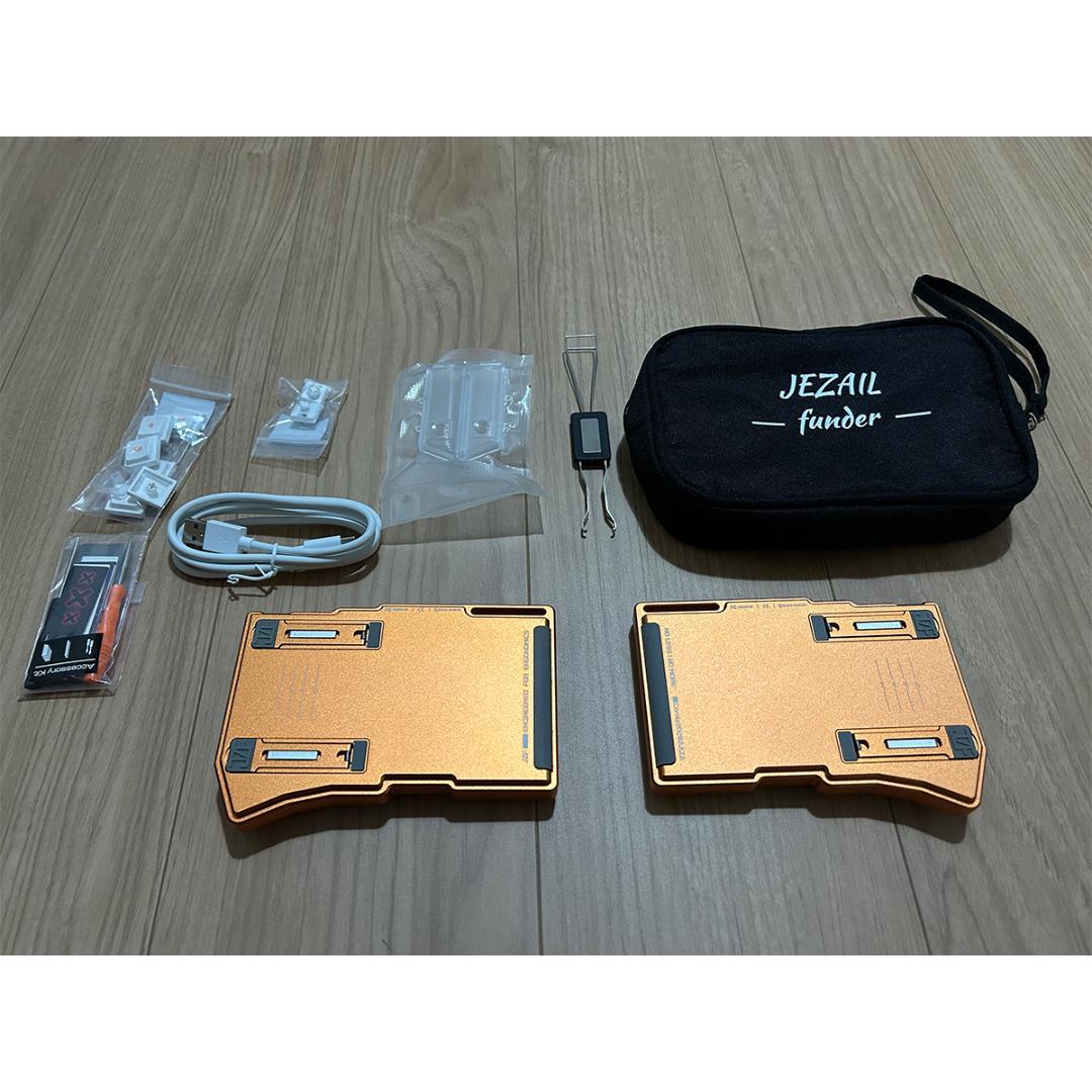 Cornix LP オレンジ 分割キーボード 専用ポーチ 無線