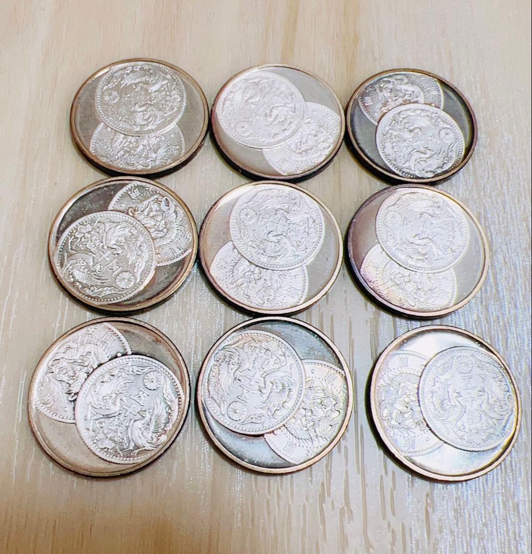 【純銀メダル】 敬老貨幣セット入 約5.38g ×9枚 造幣局　年銘板！