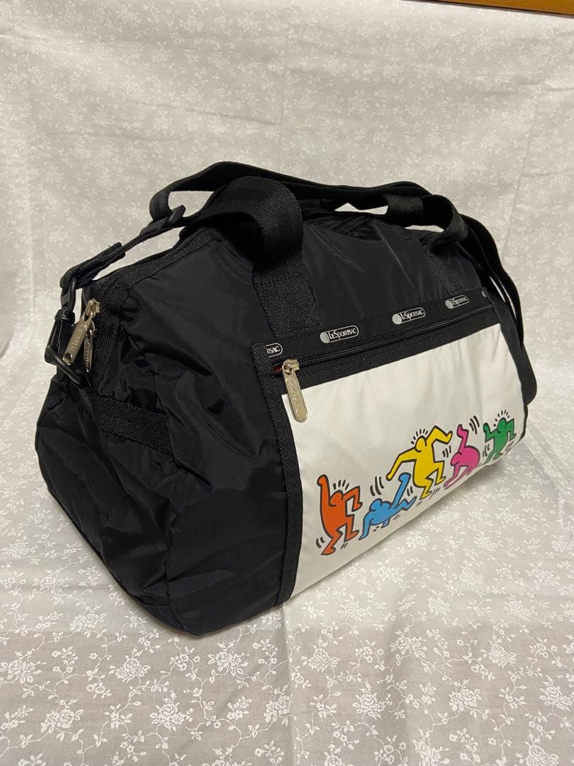 レスポ×キースヘリング　ボストンバッグ　レスポメモ帳のおまけ付き