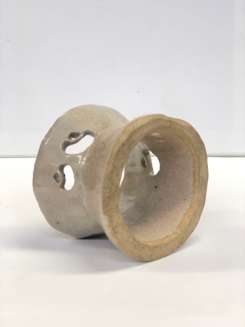 萩焼 九世三輪雪堂　古龜　茶道具　蓋置物　骨董品　古物　古陶器　共箱付き