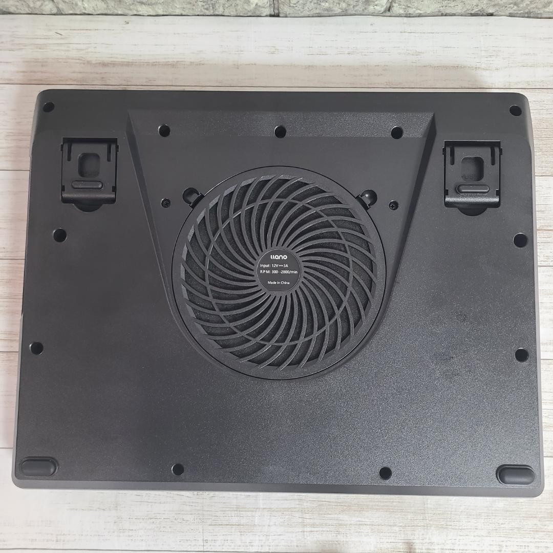 llano ノートパソコン 冷却パッド RGBライト搭載 V12RGB-BK 黒