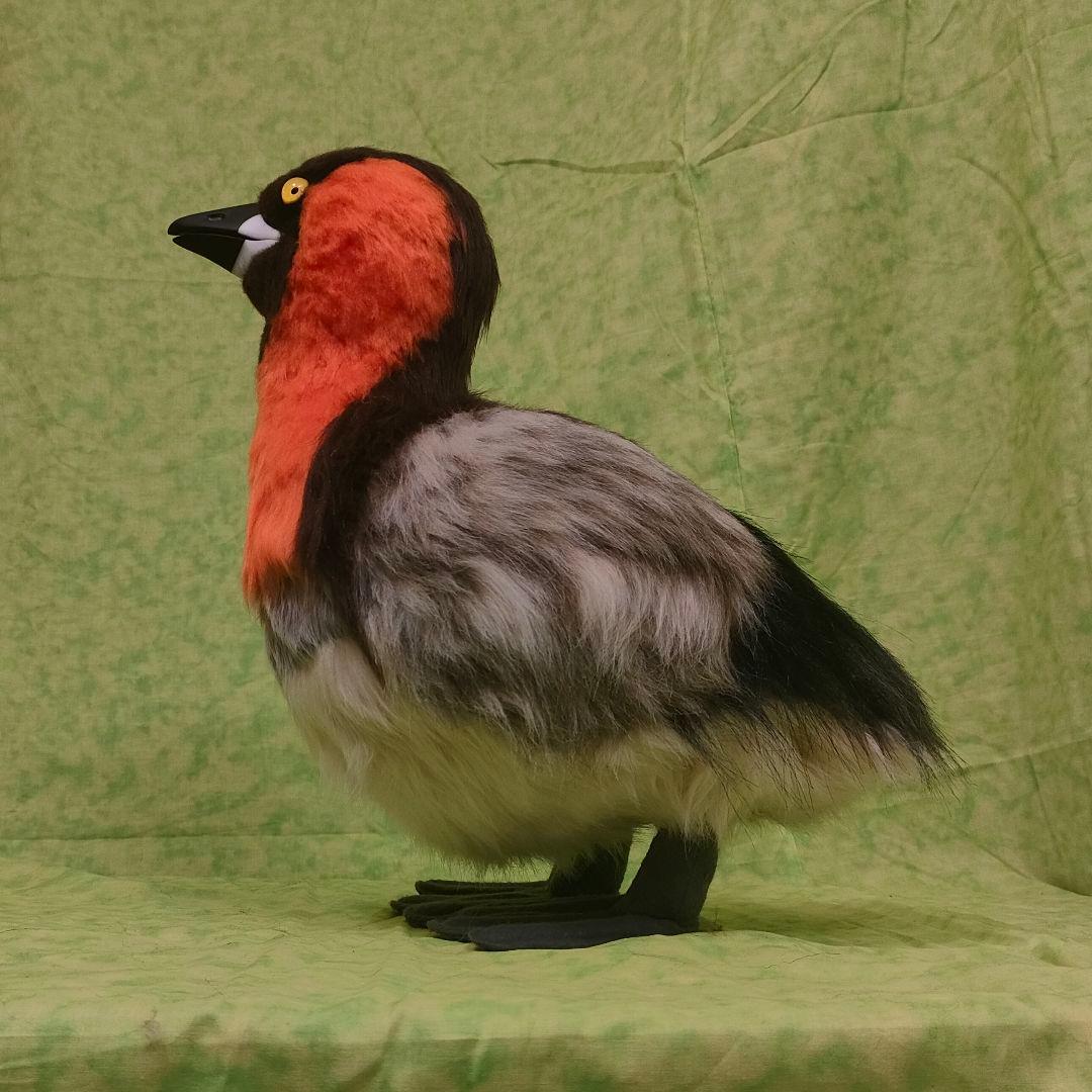 ハンドメイド　ぬいぐるみ　カイツブリ