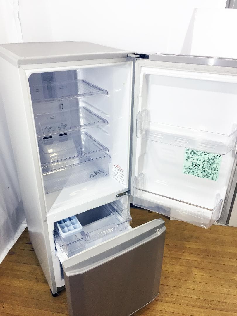 送料無料★三菱 ラウンドカット 2ドア冷蔵庫 【MR-P15W】