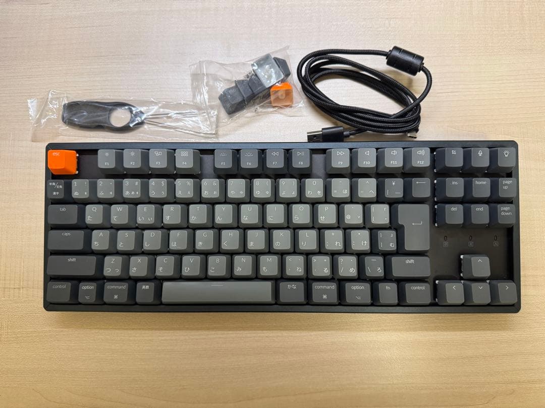 Keychron K8 メカニカルキーボード JIS配列　RGBライト 茶軸