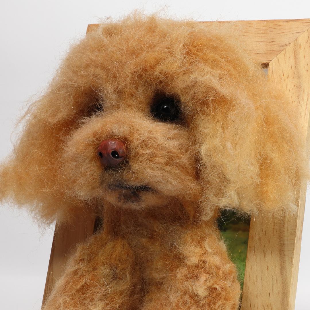 羊毛フェルト　えみ様確認用　トイプードル　ハンドメイド　犬　オーダー