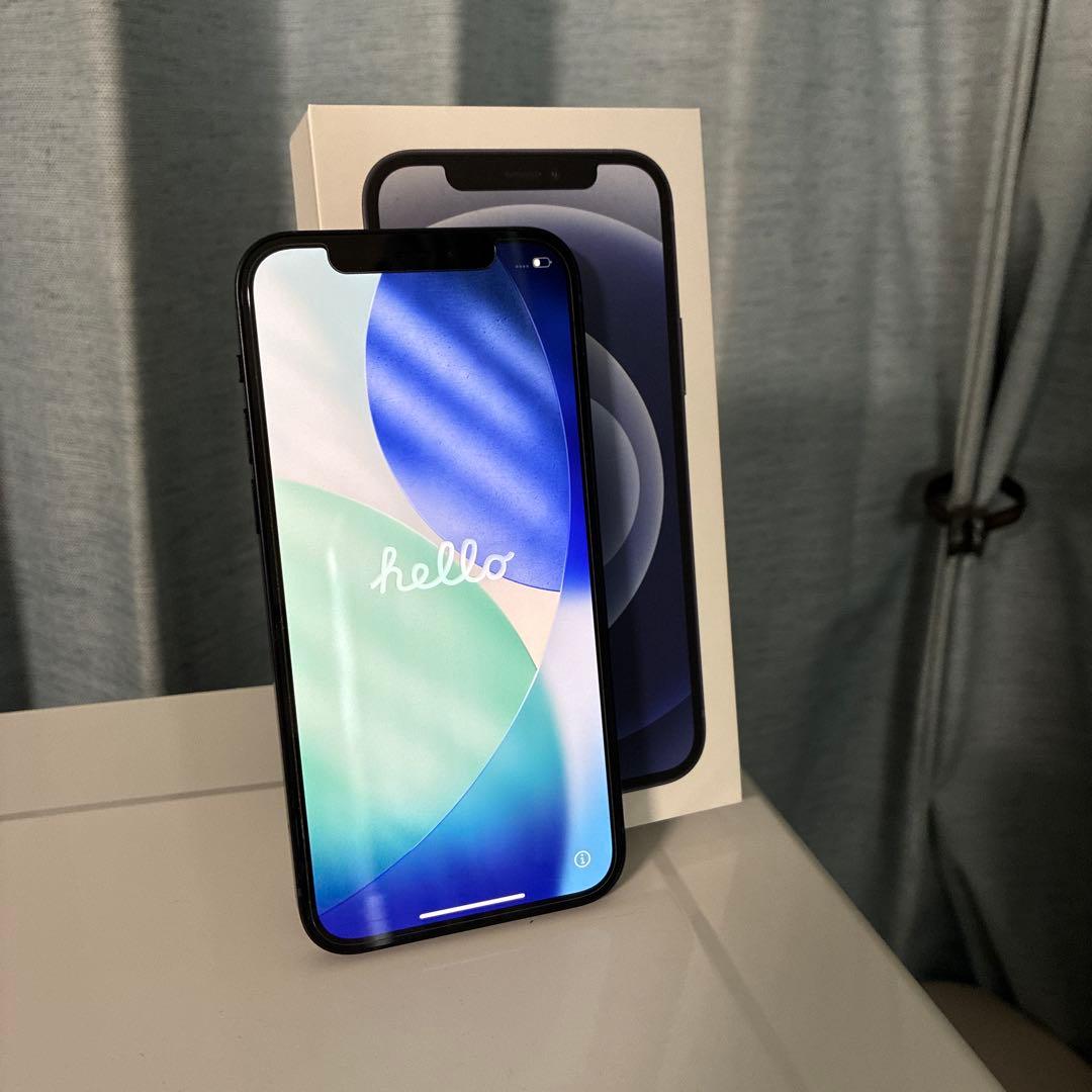 iPhone12 64GB ブラック　本体　箱あり