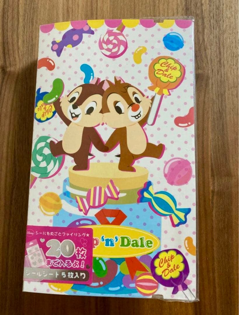 ディズニー　シールポケットファイル&シールシート　チップ&デール　平成女児レトロ