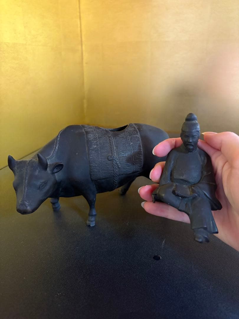 牛　香炉　置物