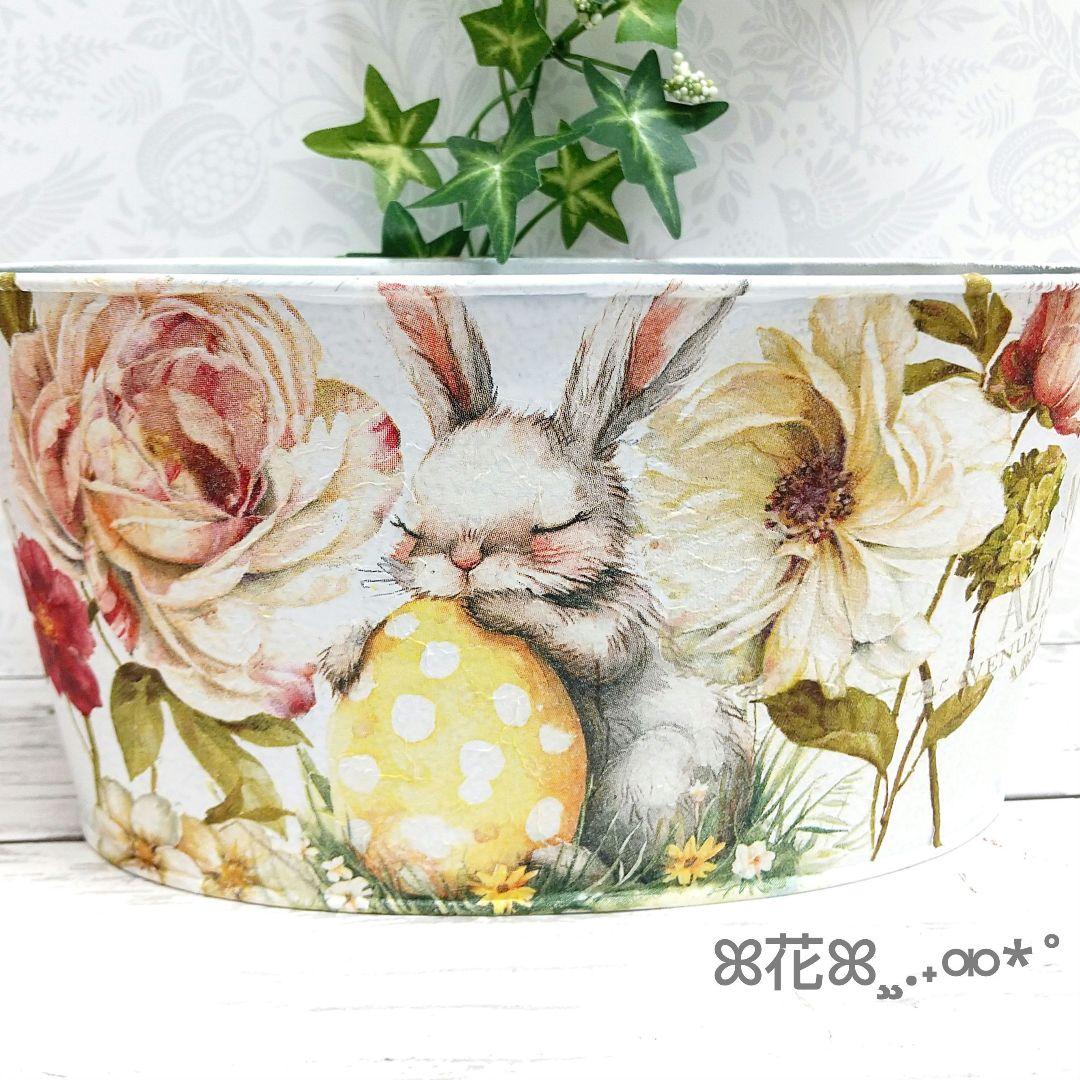 ❤︎sale❤︎デコパージュꔛ‬ꕤインテリア雑貨♡リメ缶♡小物入♡鉢カバー