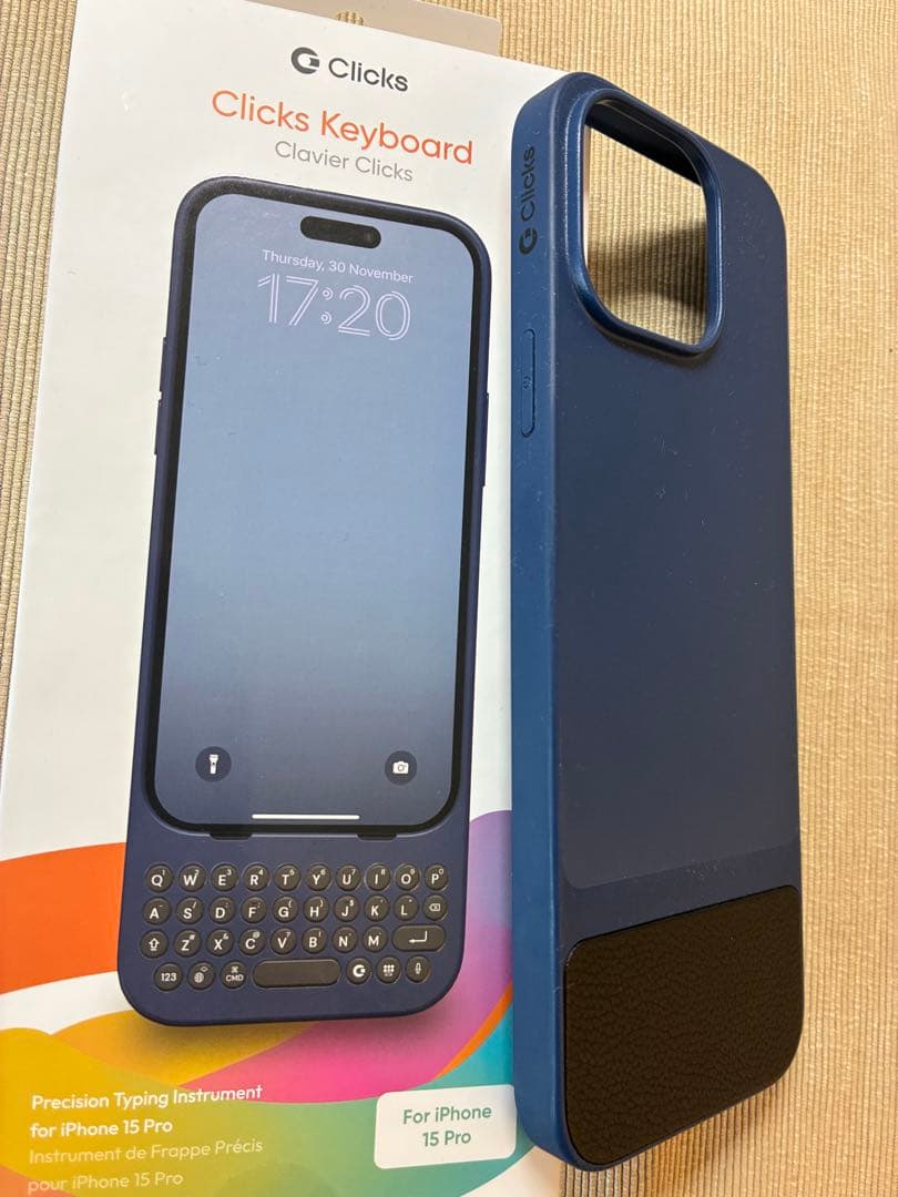 iPhoneアクセサリー Clicks Keyboard for iPhone 15 Pro