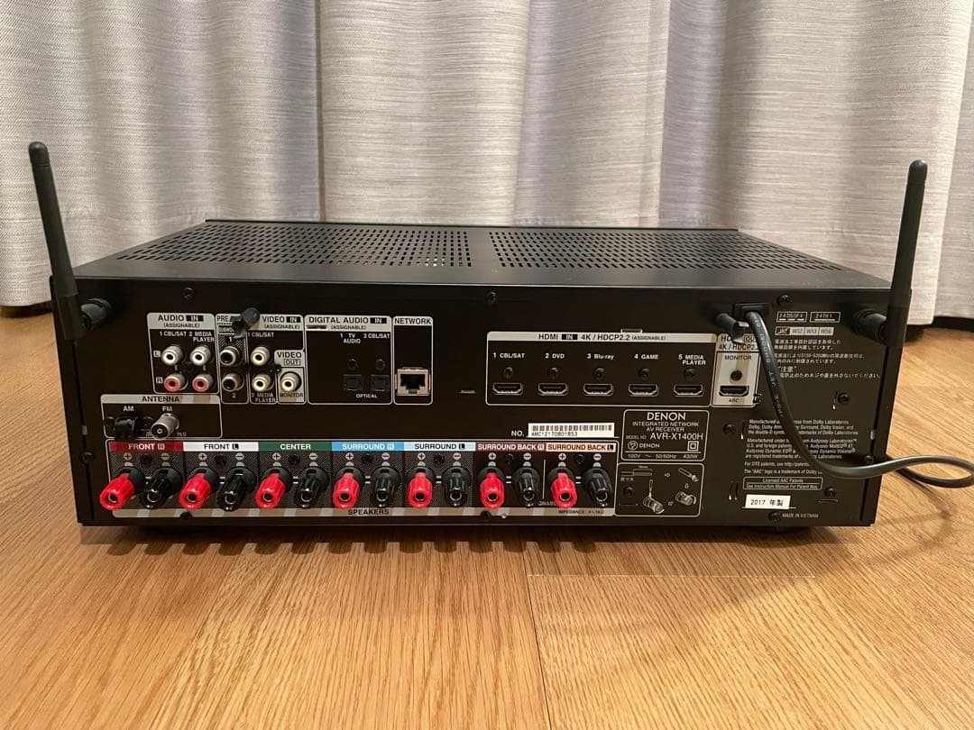 アンプ DENON AVR-X1400H