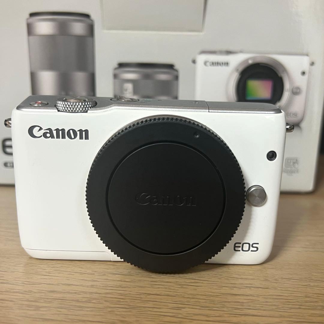 Canon EOS M10 ホワイト ダブルレンズ 箱付
