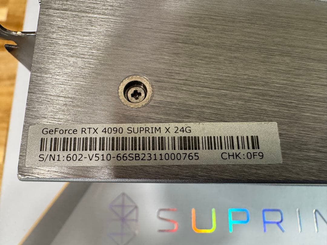 グラフィックボード・グラボ・ビデオカード msi GeForce RTX 4090 SUPRIMX 24GB GDDR6