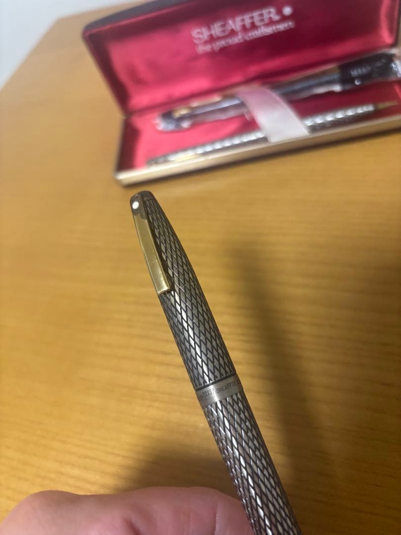☆SHEAFFER 万年筆・シャーペンセット　スターリングシルバー