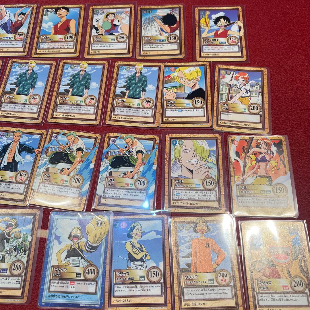 ✨100枚まとめ✨ONE PIECE カードダス　旧裏　ルフィ等　まとめ売り