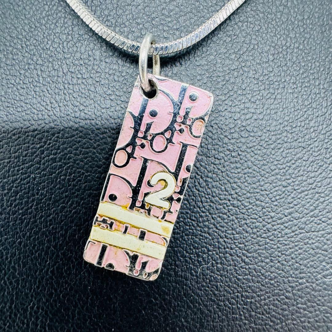 ✨Dior✨ディオール✨CD✨トロッター✨ペンダントトップ✨ピンク✨ネックレス✨