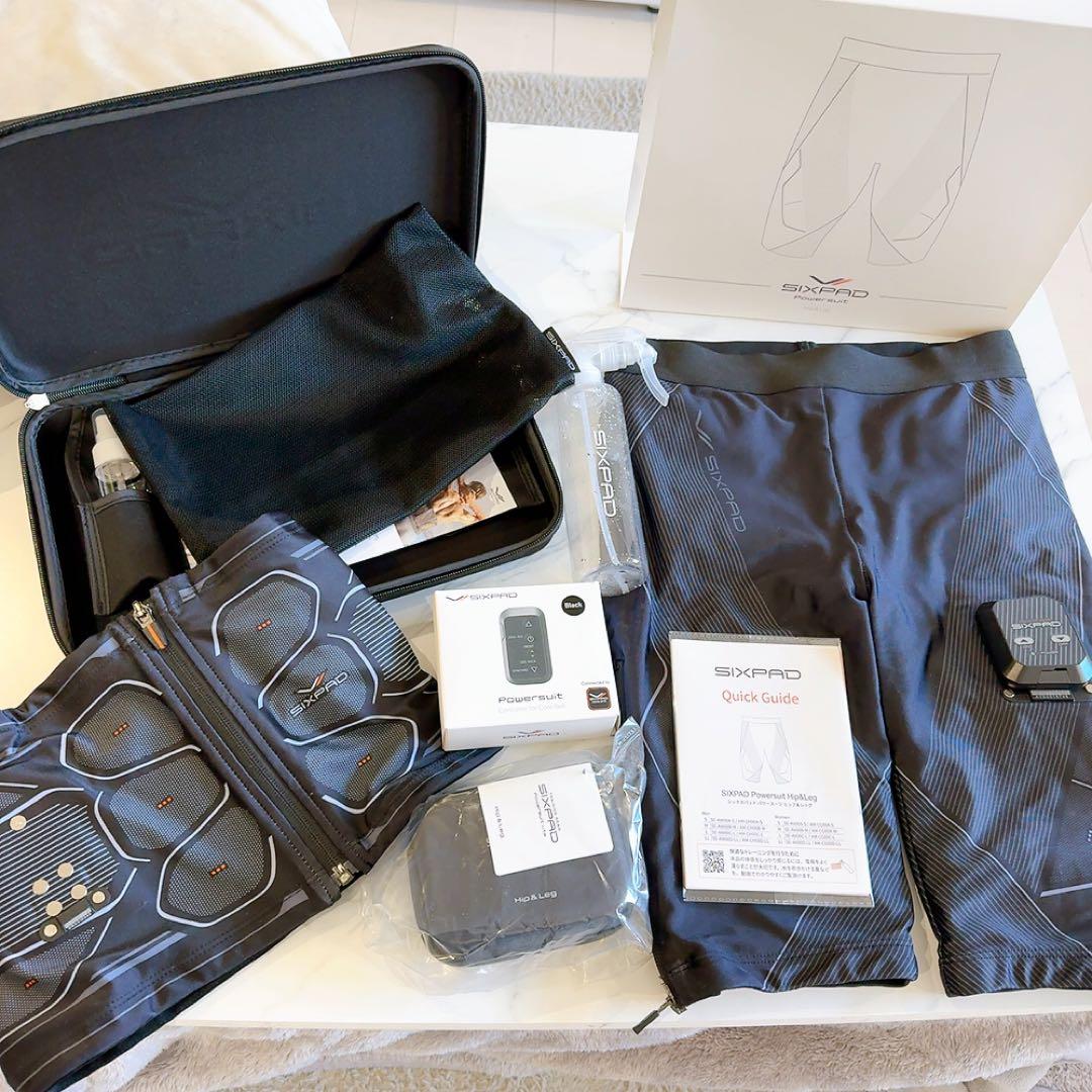 極美品　SIXPAD Power Suit コアベルト×hip&leg 2set