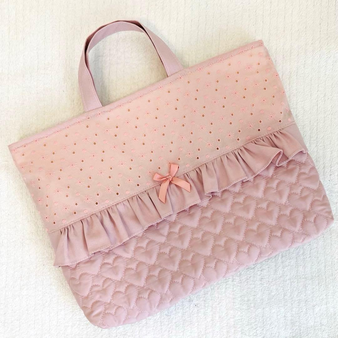 【◆さくらんぼ◆】入園入学グッズ(レース×フリル×ハートキルティング)