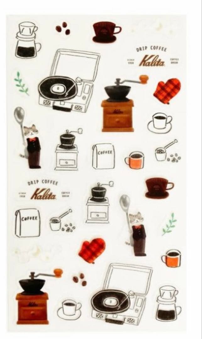 Ⓜ︎★限定品★Kalita さん メモ ＆ シール ＆ レターセット