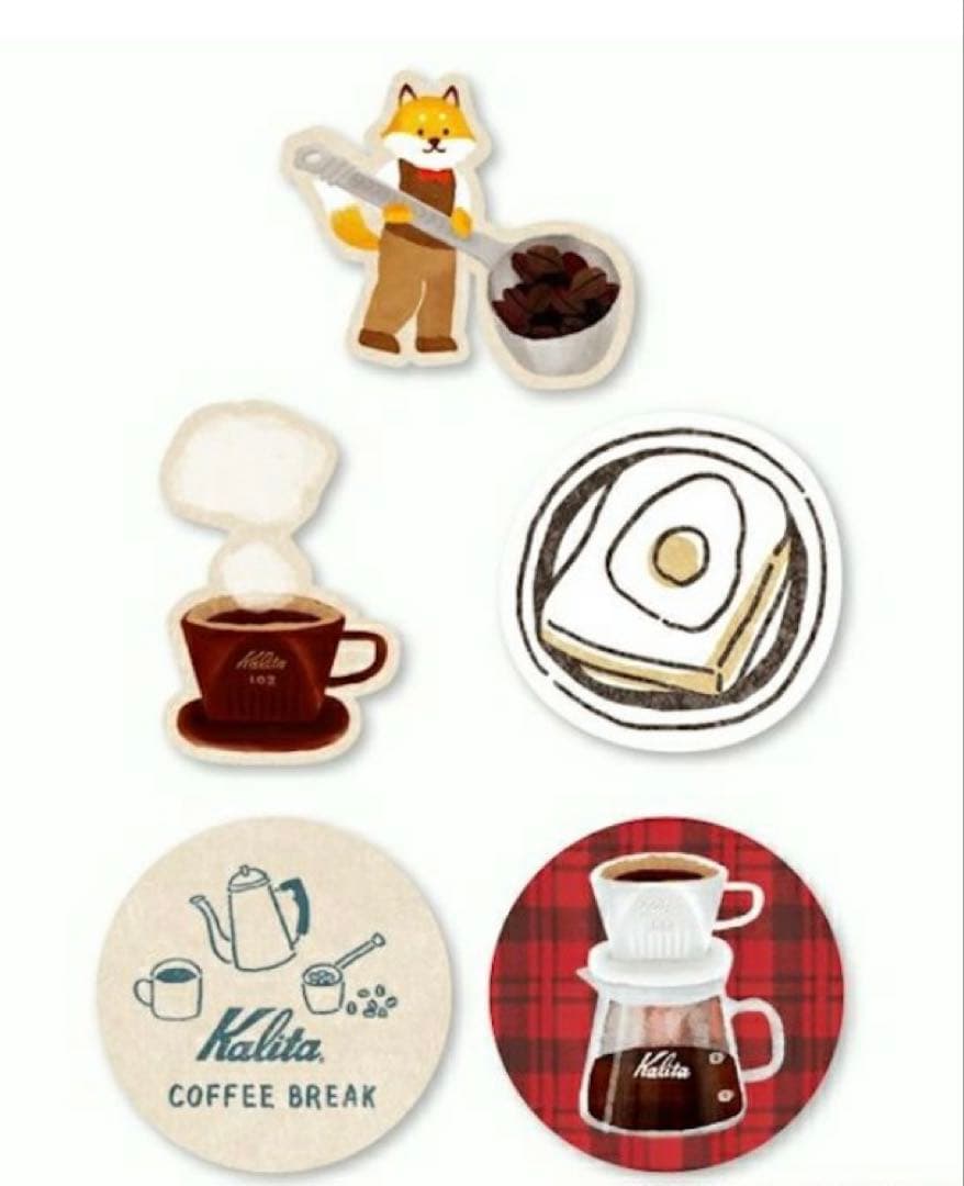 Ⓜ︎★限定品★Kalita さん メモ ＆ シール ＆ レターセット