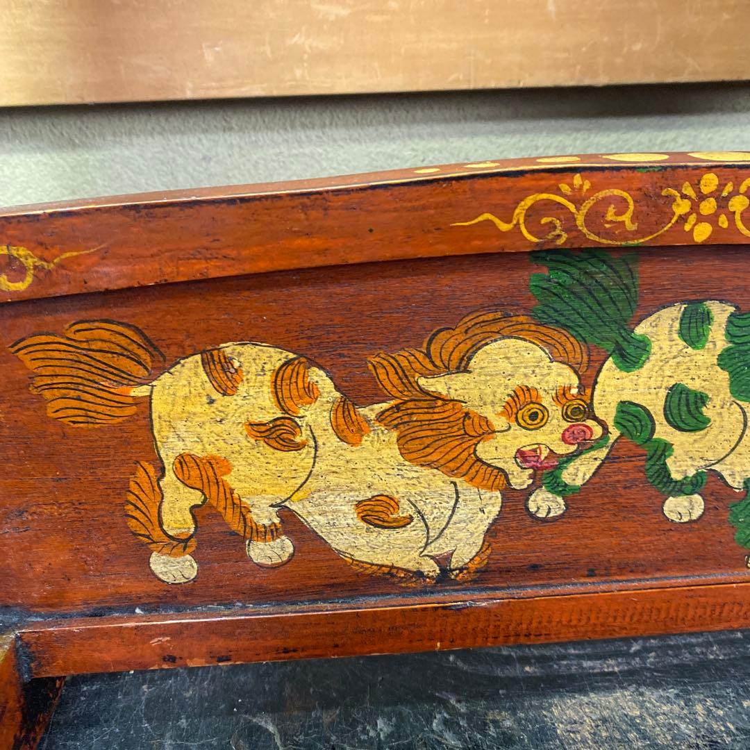 専用　刀掛け　飾り台　漆絵