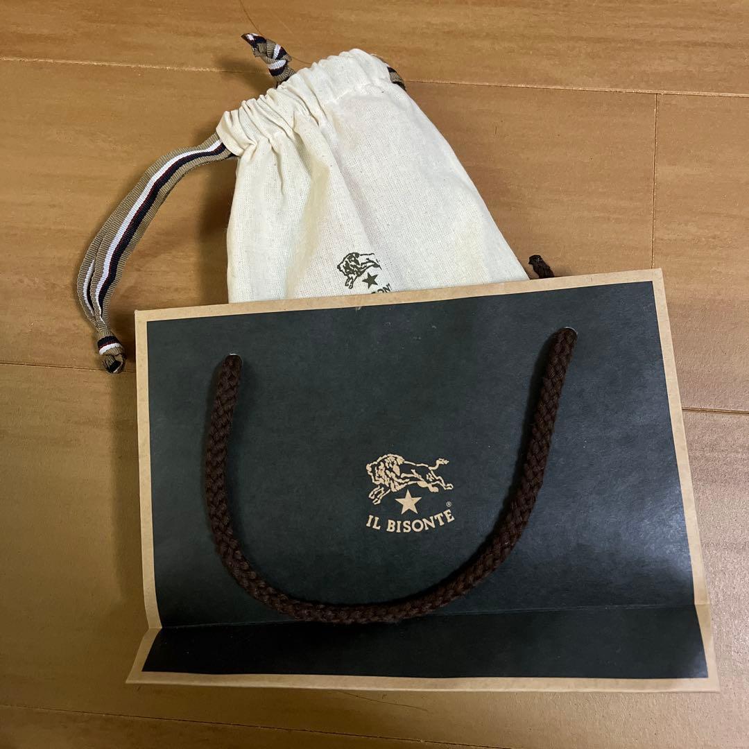IL BISONTE ブラウン レザーペンケース
