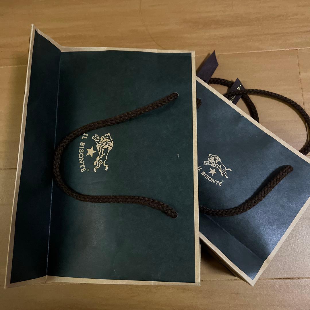 IL BISONTE ブラウン レザーペンケース