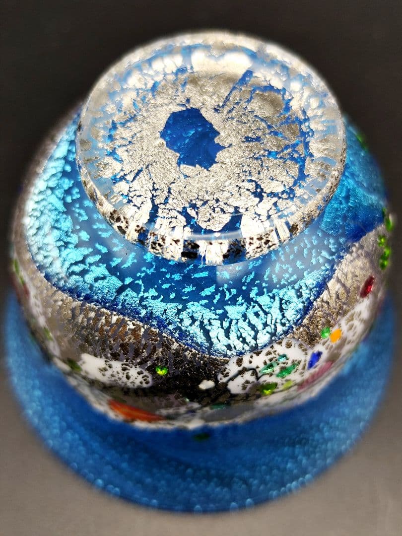未使用美品☆黒木国昭 プラチナ象嵌 光琳 酒器セット（切子 江戸切子 薩摩切子）