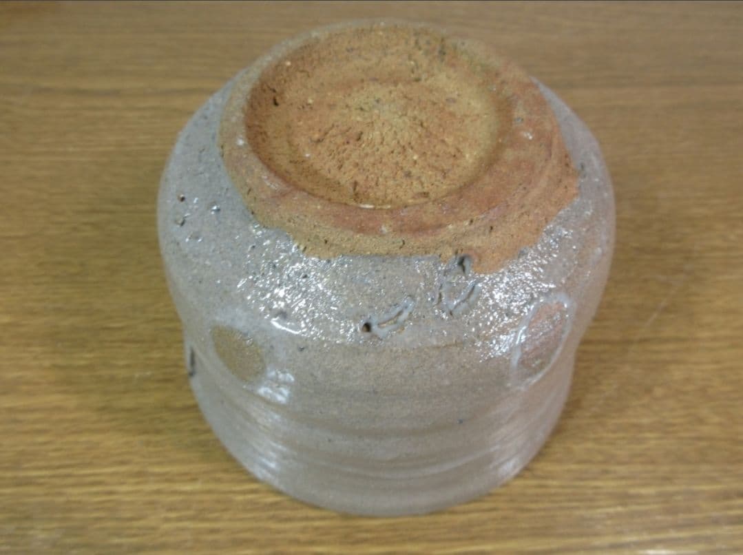 真作保証 西岡小十 自作 絵唐津茶碗 小十窯 コレクター放出品 茶道具 佐賀県