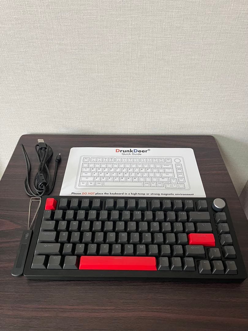 DrunkDeer A75 ラピトリキーボード 黒US配列 付属品有 美品