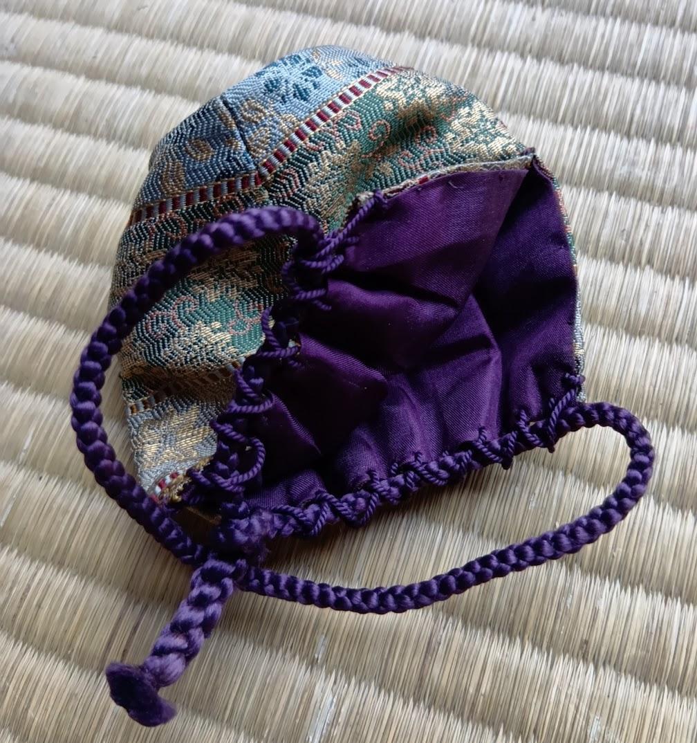 【茶道具/茶入】桶谷定一作 肩衝茶入 仕覆付 共箱