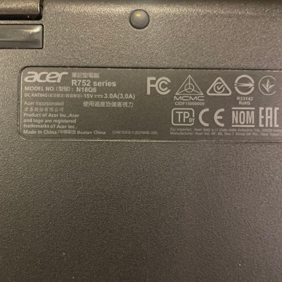 Acer R752シリーズ Chromebook 本体