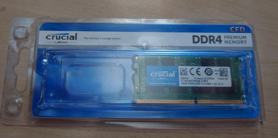 Crucial CT16G4SFD824A 16GB DDR4（新品・未開封）
