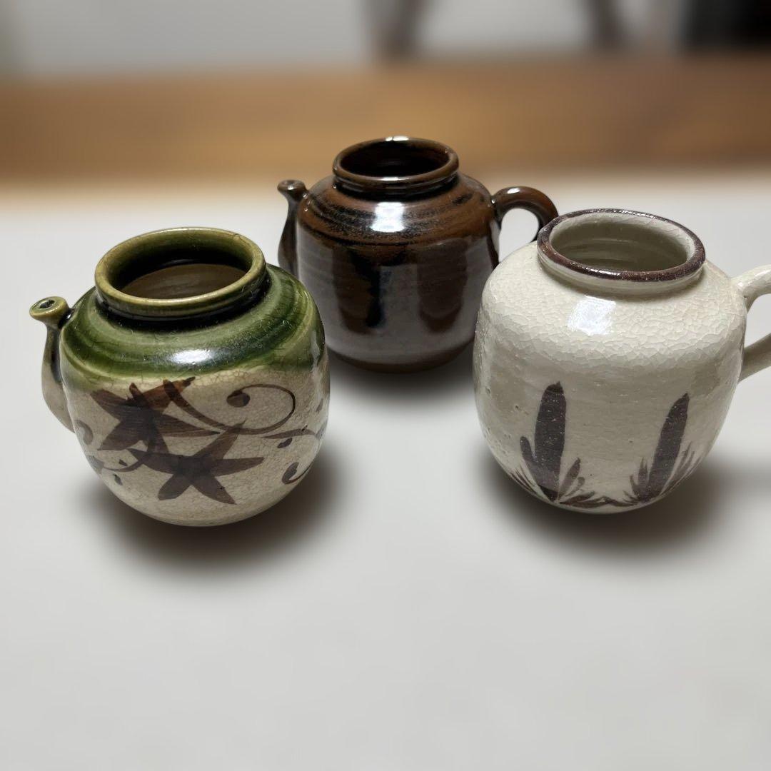 四滴茶入 色変 連瓶造　加藤連瓶作　徧流　日展入選作家　古瀬戸　瀬戸焼　茶道具